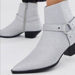 ASOS Design Aiden harness western boots, US 11.